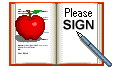 A book that says Please Sign